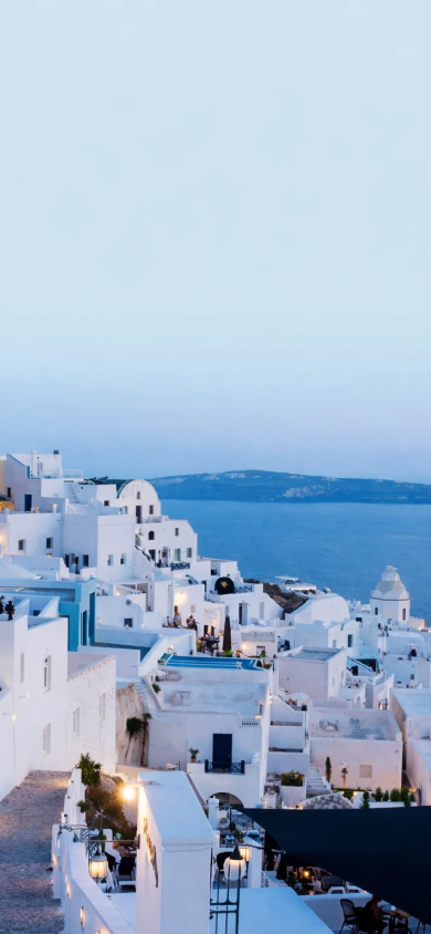 Santorini at dusk